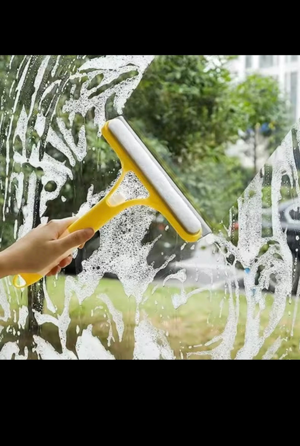 Multi-Function Glass Wiper Home Window Cleaning Brush Sprayer Cleaning Soap Cleaning Brush Home Automotive Rubber Brush